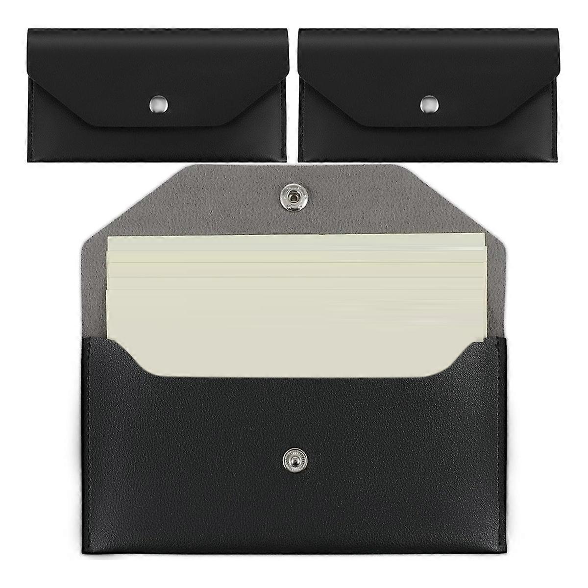 3Pcs Cash Envelopes, Waterproof Money Envelopes,Black