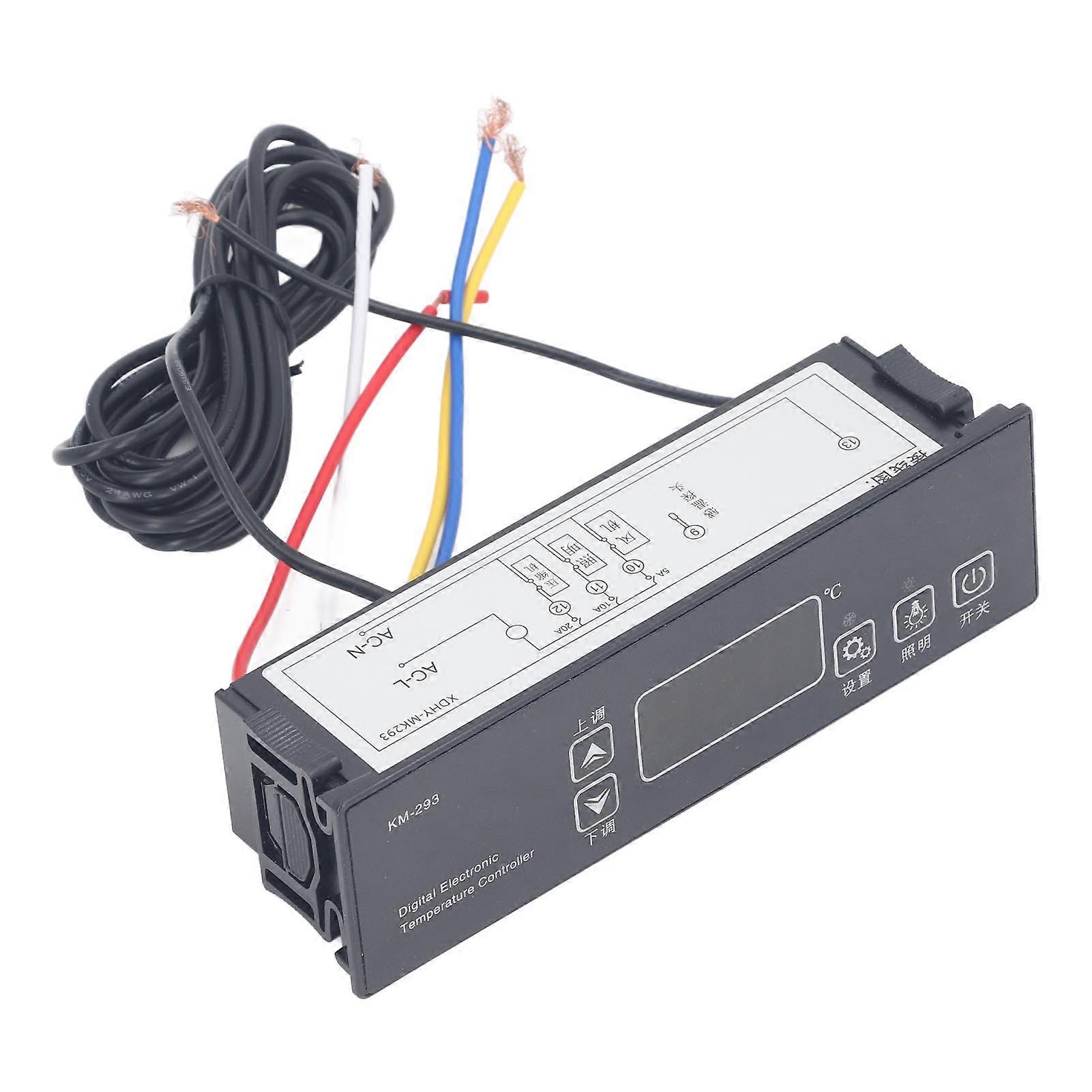 220V Digital Temperature Controller with NTC Sensor for Refrigerator