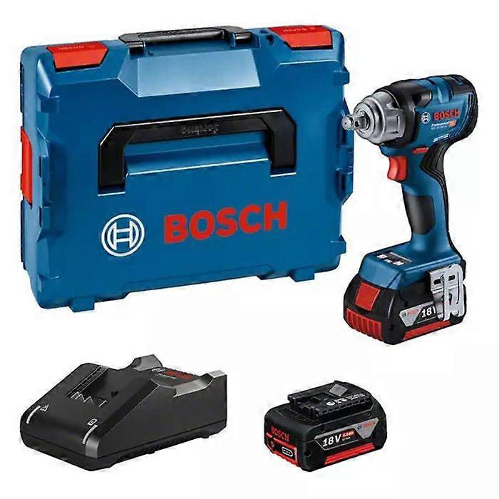 Clé à chocs 18V GDS 18V-330 HC + 2 batteries GBA 5Ah + chargeur dans un boîtier L-BOXX - BOSCH - 06019L5003