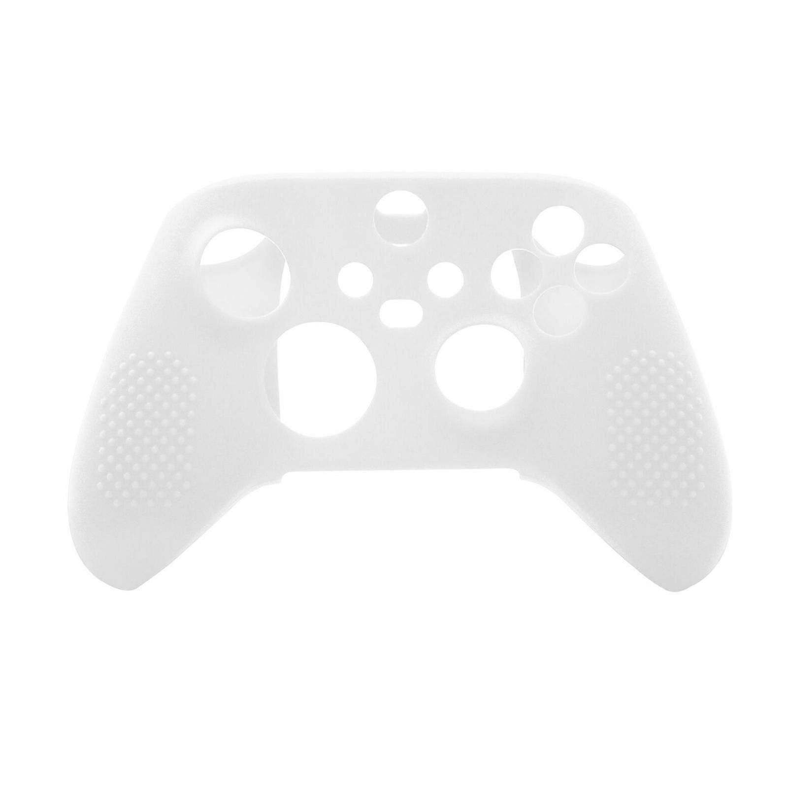 for Shell for Case For  Series S X Controller Silicone Skin Cover For  Series S X Gamepad Silicone for Case Hand  White