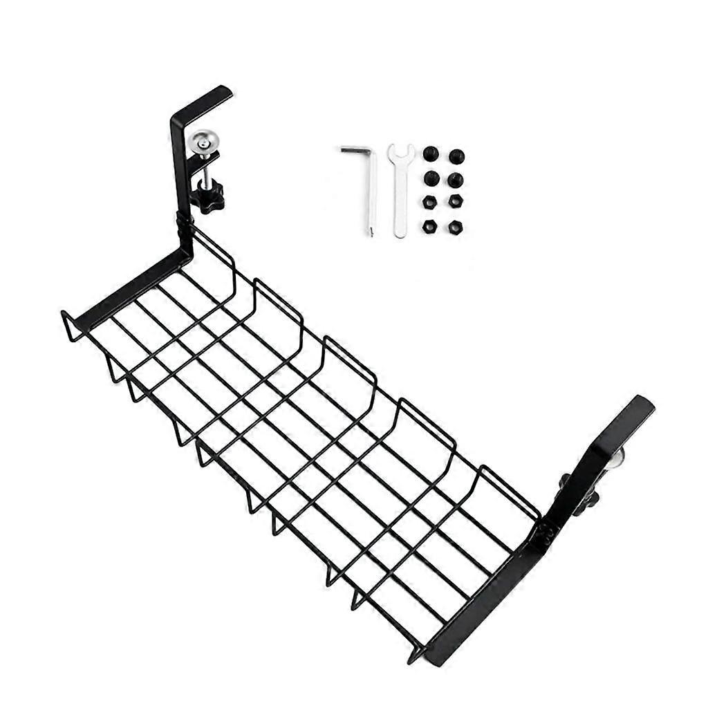 Under Desk Cable Management Tray Steel Desk Shelf For Efficient Management
