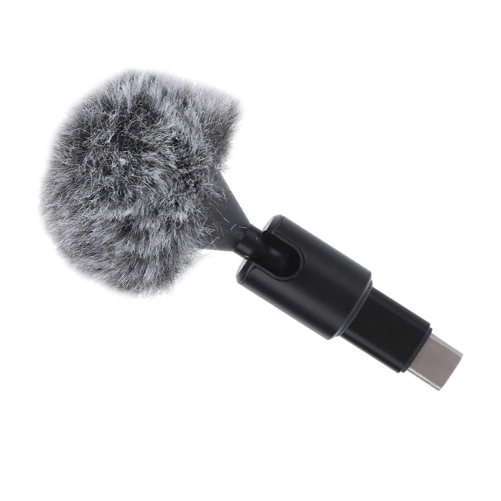 PULUZ Type C 3.5mm Portable Omnidirectional Condenser Microphone