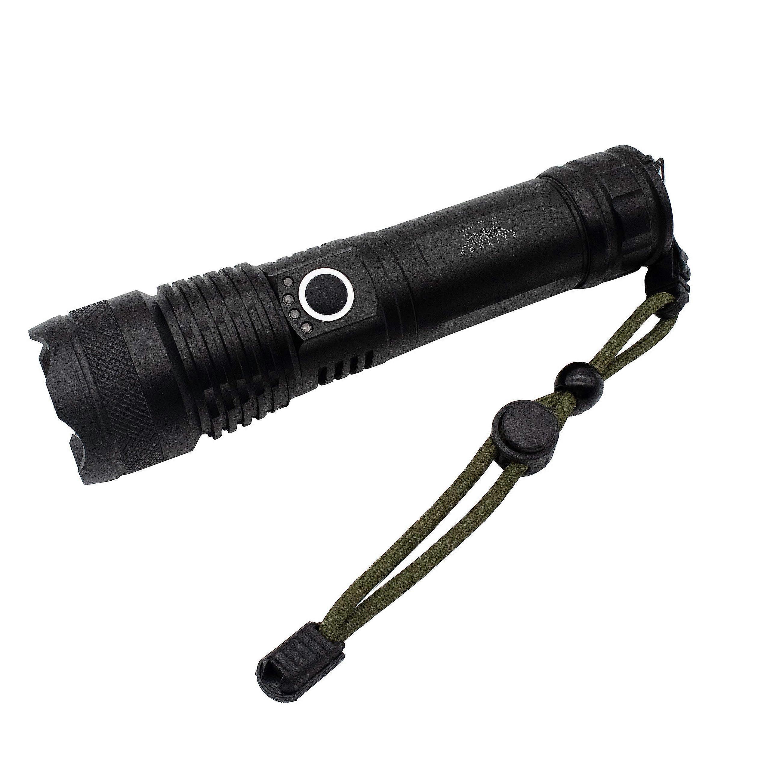 Rechargeable Super Bright Zoomable Adjustable Focus Lumens High IPx5 Tactical Flashlight for Emergencies