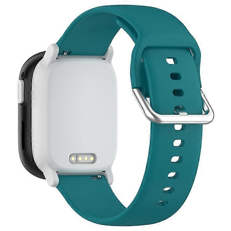 Compatible For Xplora X6 Play Silicone Sport Bands 20mm Replacement Watch Strap with Silver Buckle, Size: S
