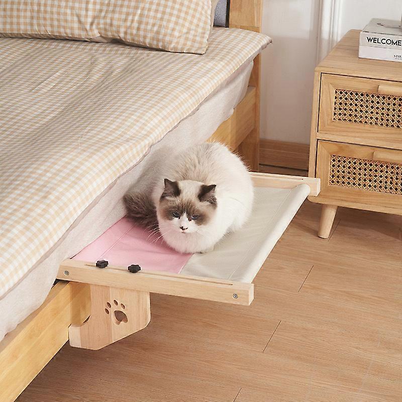 Cat Window Perch, Cat Window Hammock for Indoor Cats, Easy to Adjust & Assemble Large Cat Bed Seat for Windowsill, Bedside,Drawer and Cabinet