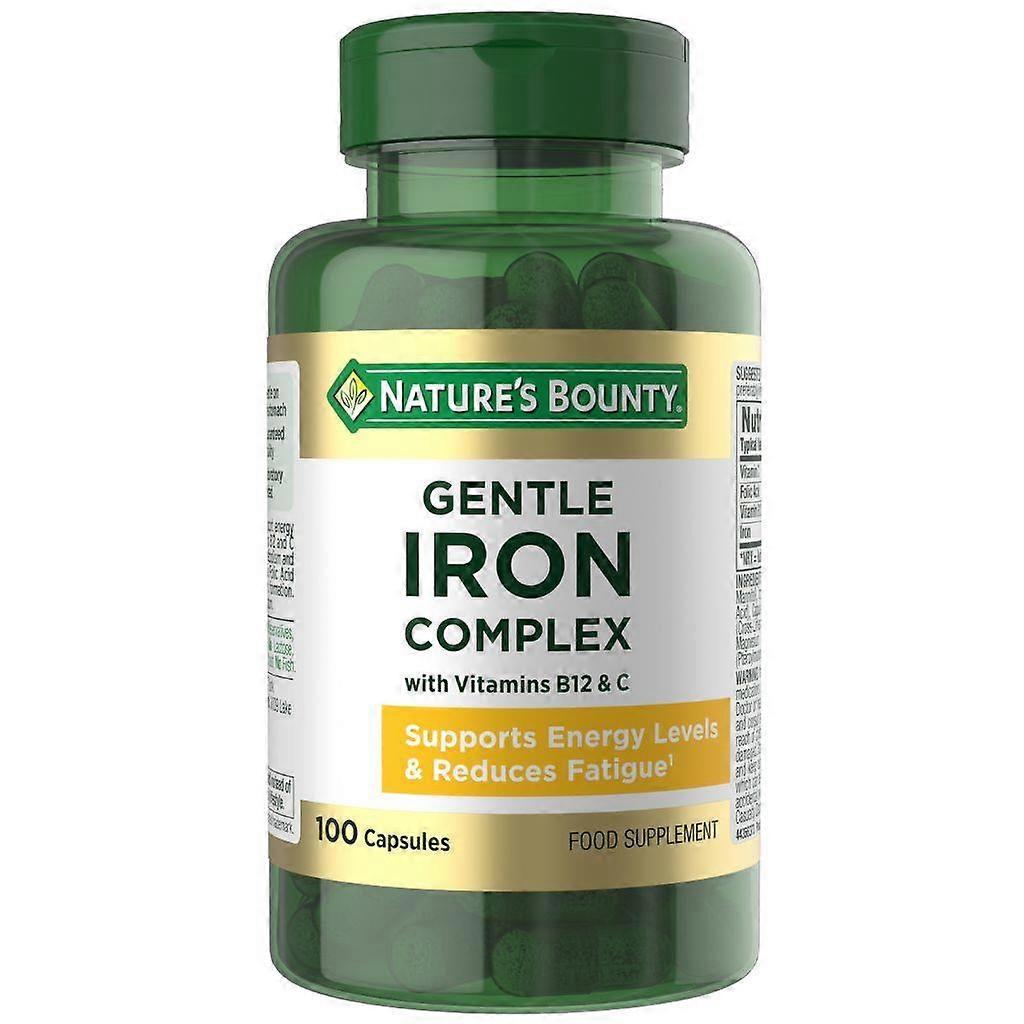 Nature's Bounty Gentle Iron Complex with Vitamins B12 & C 100  (12573204)