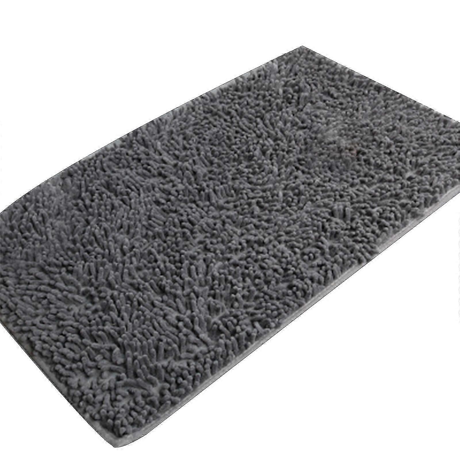 Chenille Bath Mat Soft Shaggy And Comfortable Super Absorbent And Thick Non-slip