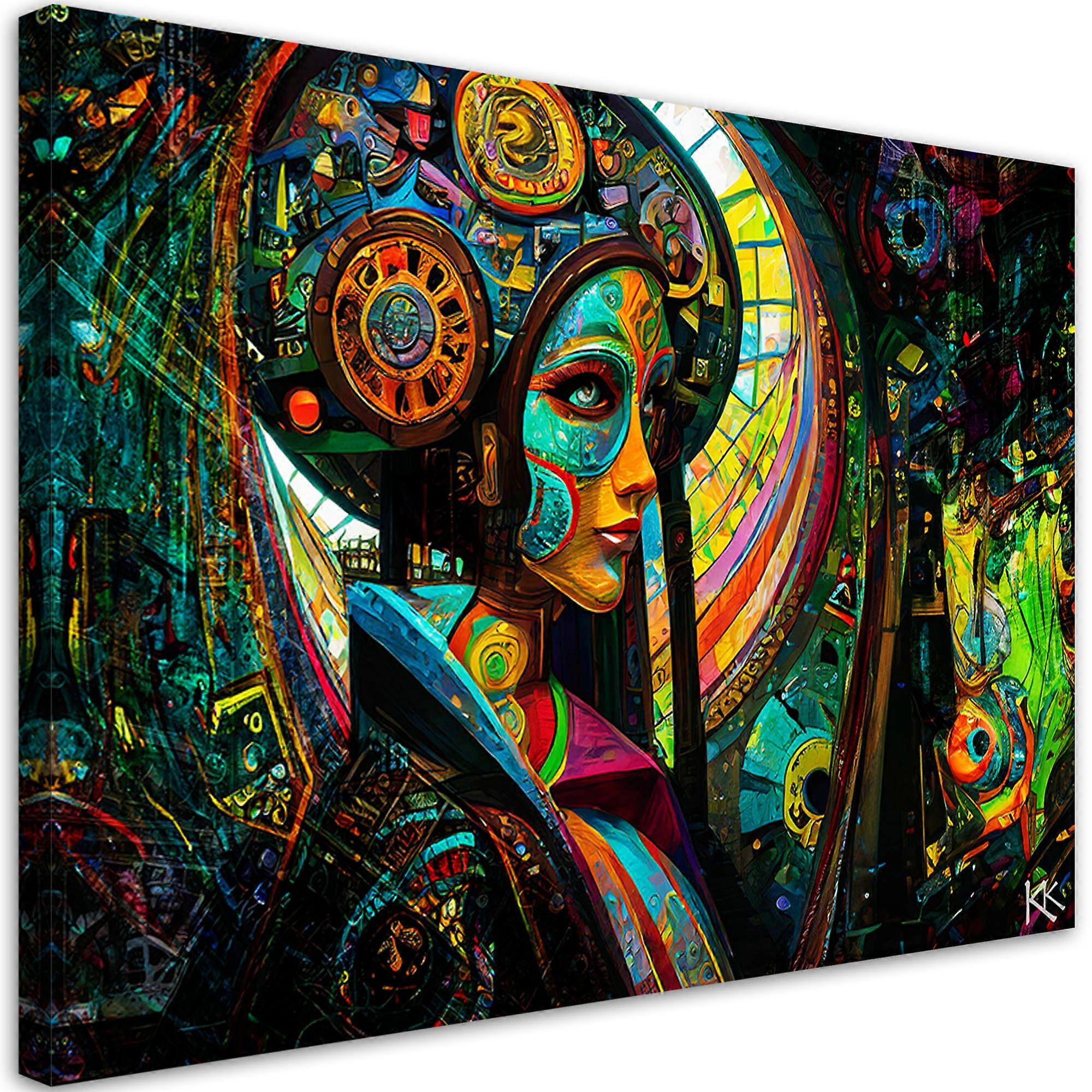 Lienzo, Mujer Surrealismo abstracto - 100x70