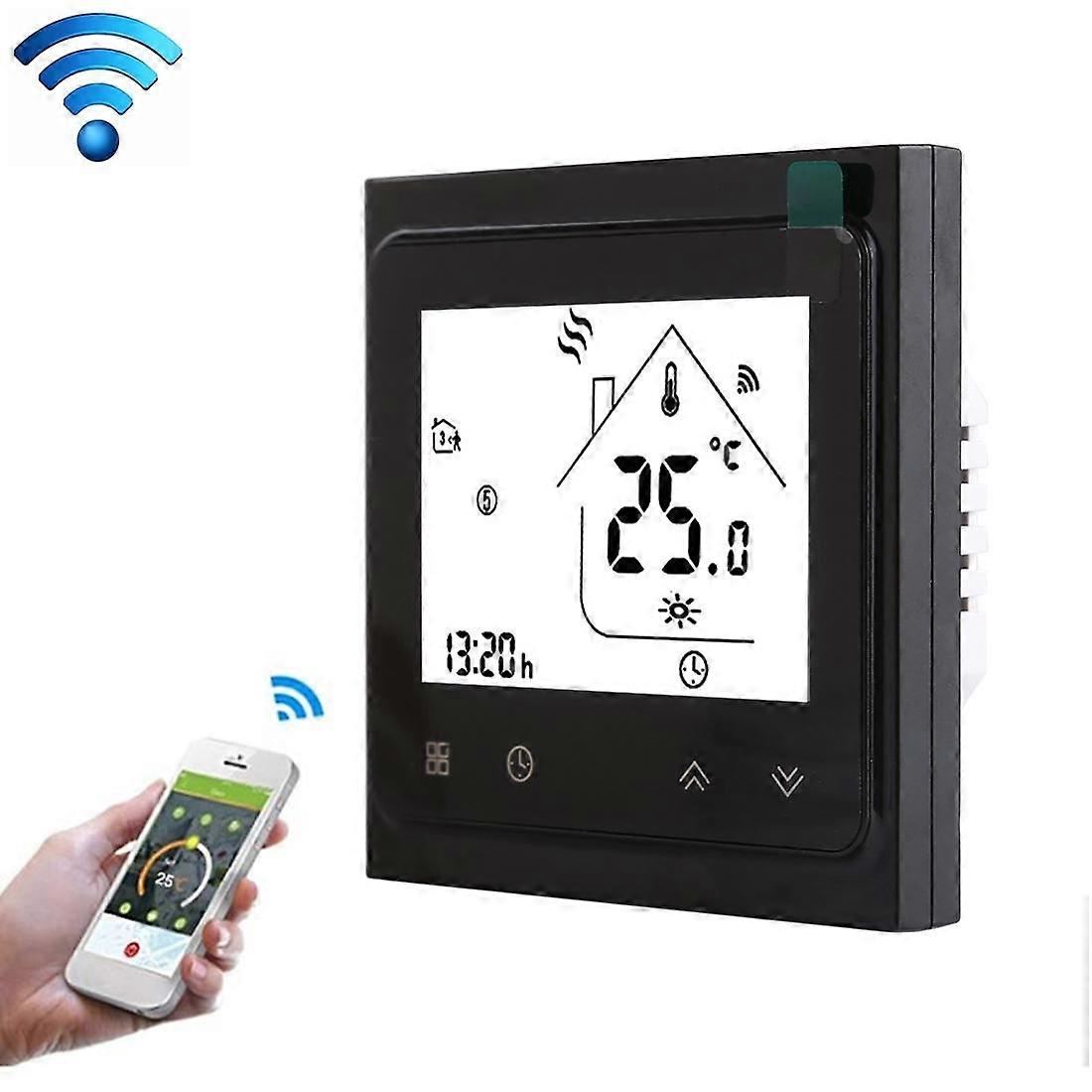 BHT-002GALW 3A Load Water Heating Type LCD Digital Heating Room Thermostat with Time Display, WiFi Control