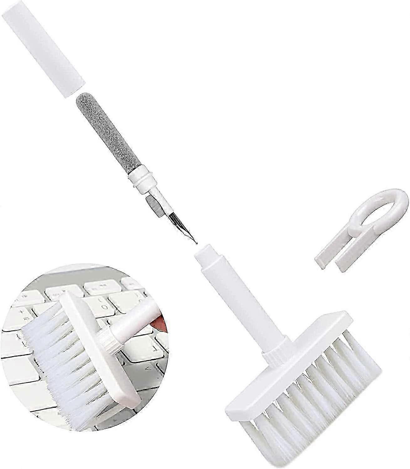 Cleaning Soft Bristle Brush Keyboard Cleaner 5 in 1 Multifunctional Computer Cleaning Tool Kit Corner Gap Duster Keycap Puller for Bluetooth Headphone