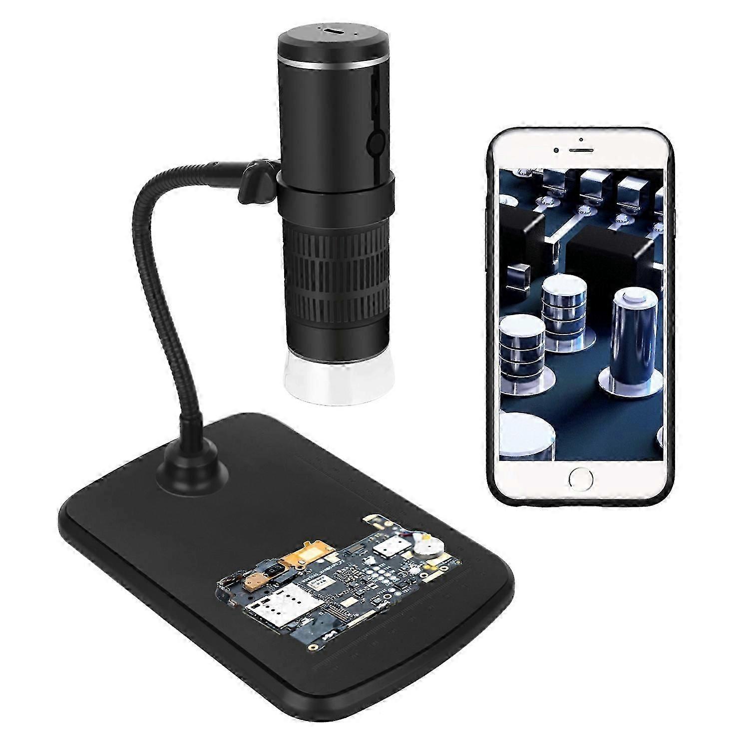 F210 WiFi Portable Digital Microscope 50-1000X Magnification Mini Wireless Microscope with Holder /