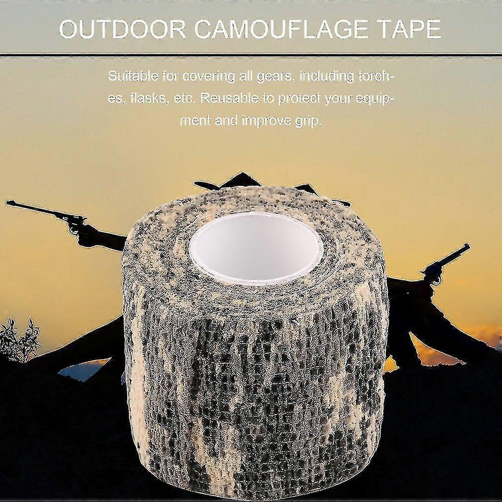 Elastic Wrap Tape Adhesive Outdoor Hunting Camouflage Stealth Tape Waterproof Wrap Durable Roll Stealth Wrap Accessory