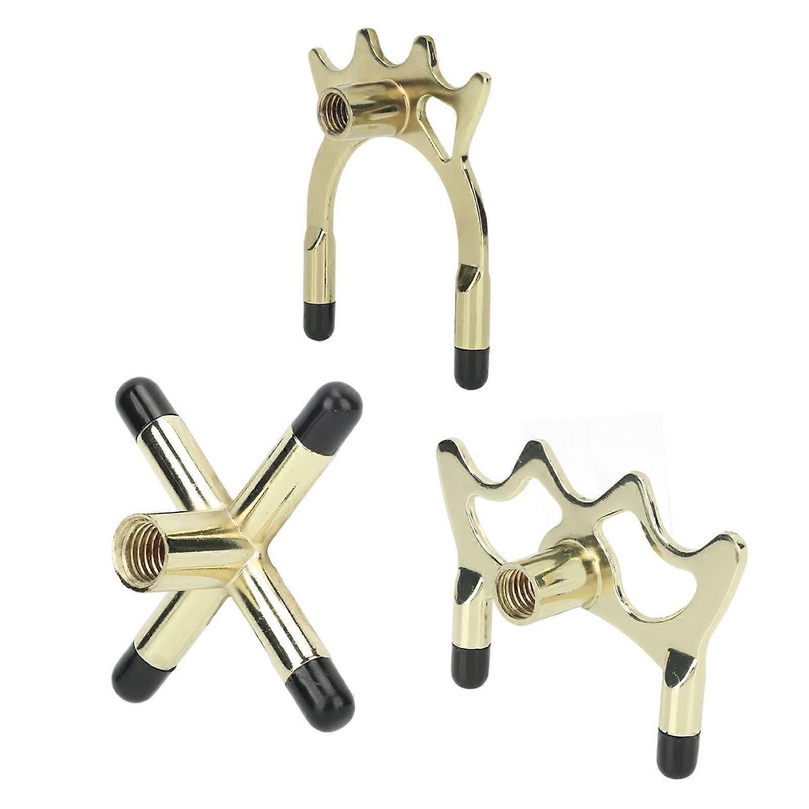 3PCS Pool Bridge Head Set, Billiard Bridge Cues Head Collection, Aluminium Alloy