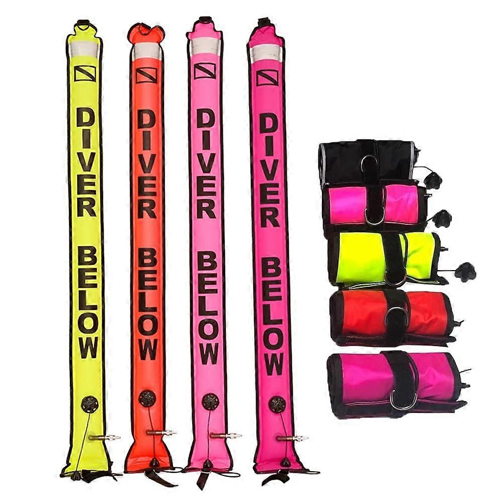 DIVE1.5m1.5M Buoy Three Ways to inflate Safety Inflatable Scuba Diving SMB Surface Signal Marker Buoy Accessory Drop Shipping