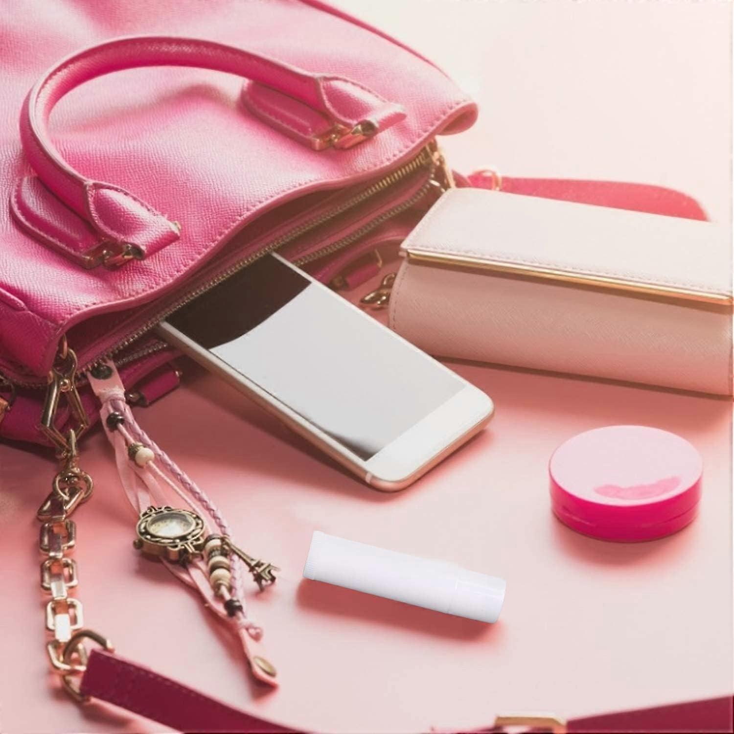 25Pcs Empty Plastic Lipstick Tubes  Empty Lip Balm Container for DIY Homemade Lip Balm Refillable with Cap