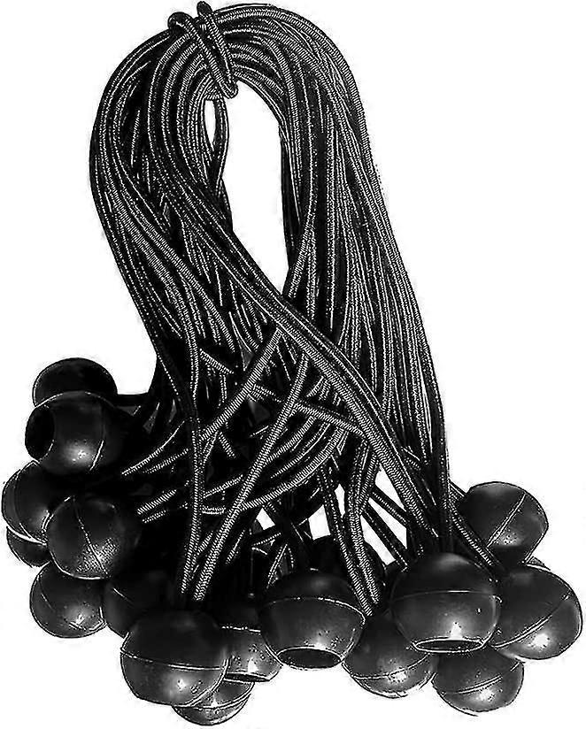 6 polegadas Bune cords com Tarp Tie Down Ball Cords para Net Canopy Tarp Tent, 25 Pack