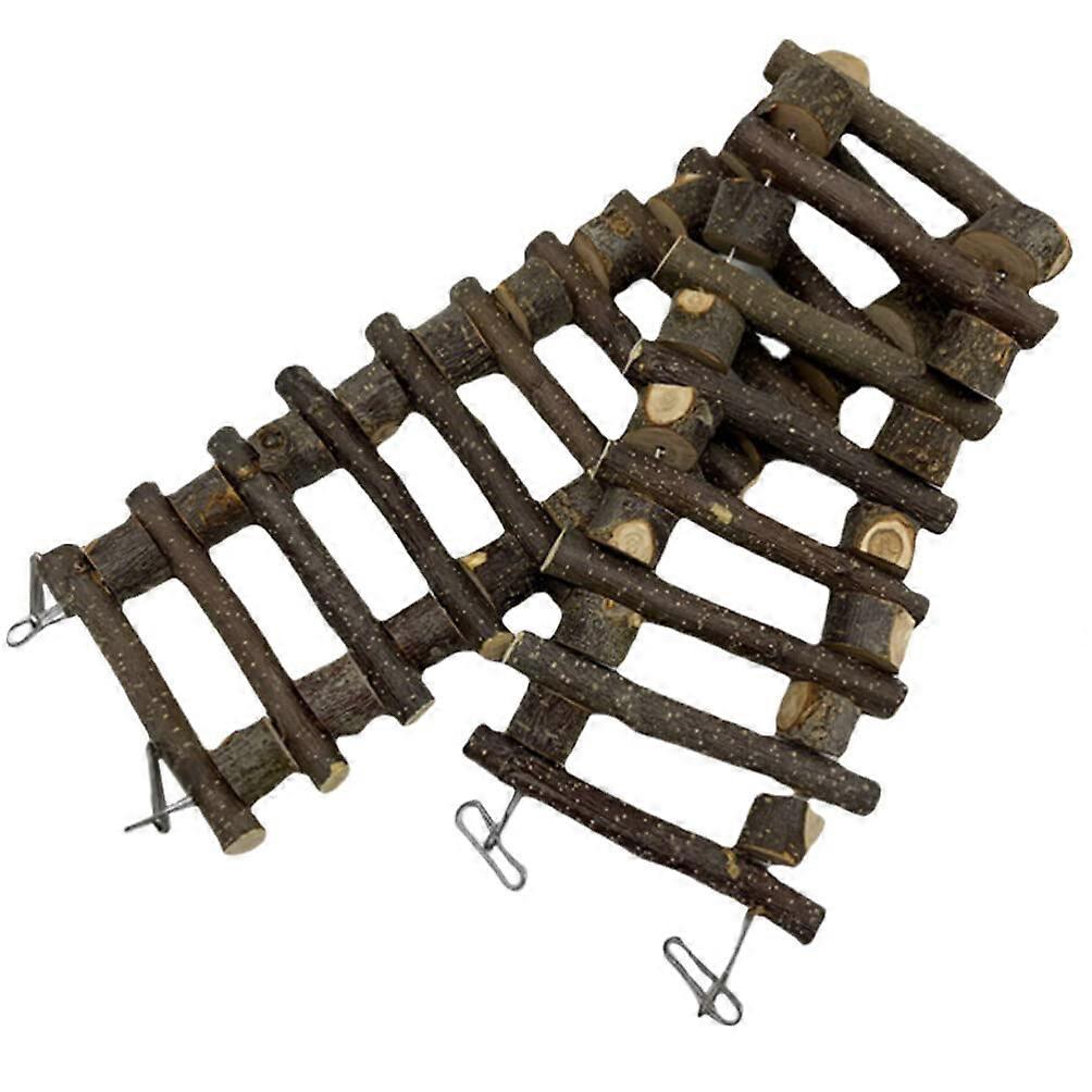 Parrot Ladder Toy - Durable Climbing Ladder for Birds, Suitable for Parakeets and Cockatiels, Safe Wood Material