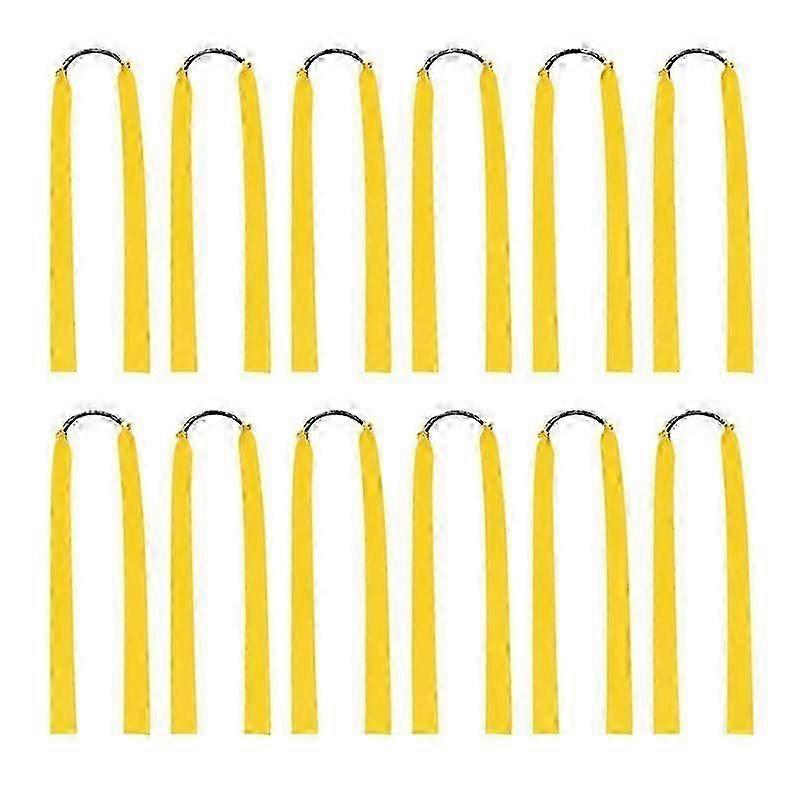 12Pcs Rubber Bands for Catapult Widened Flat Catapult Bands Elastics for Hunting
