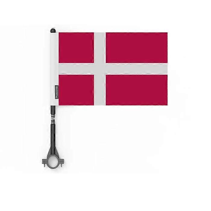 Flag - Denmark - 10 pieces - 14 x 21 cm - Polyester - Plastic Pole