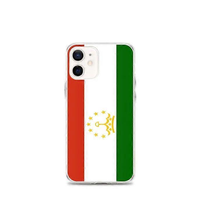 Phone Case – Flag of Tajikistan – Compatible with iPhone 12 mini – Soft Case – Durable and Shock-Resistant – Silicone – Pixelforma
