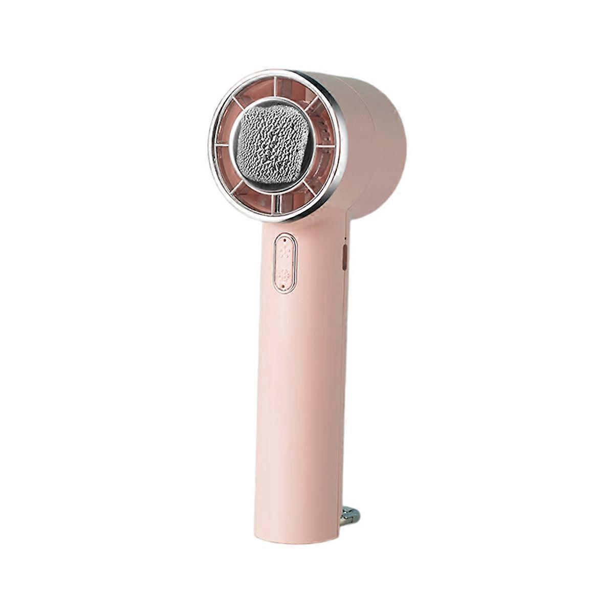 Handheld Turbo Ice Fan with Hook USB Mini Cold Fan 5-Speeds Wind Adjustable Outdoor Ice Compress Tu