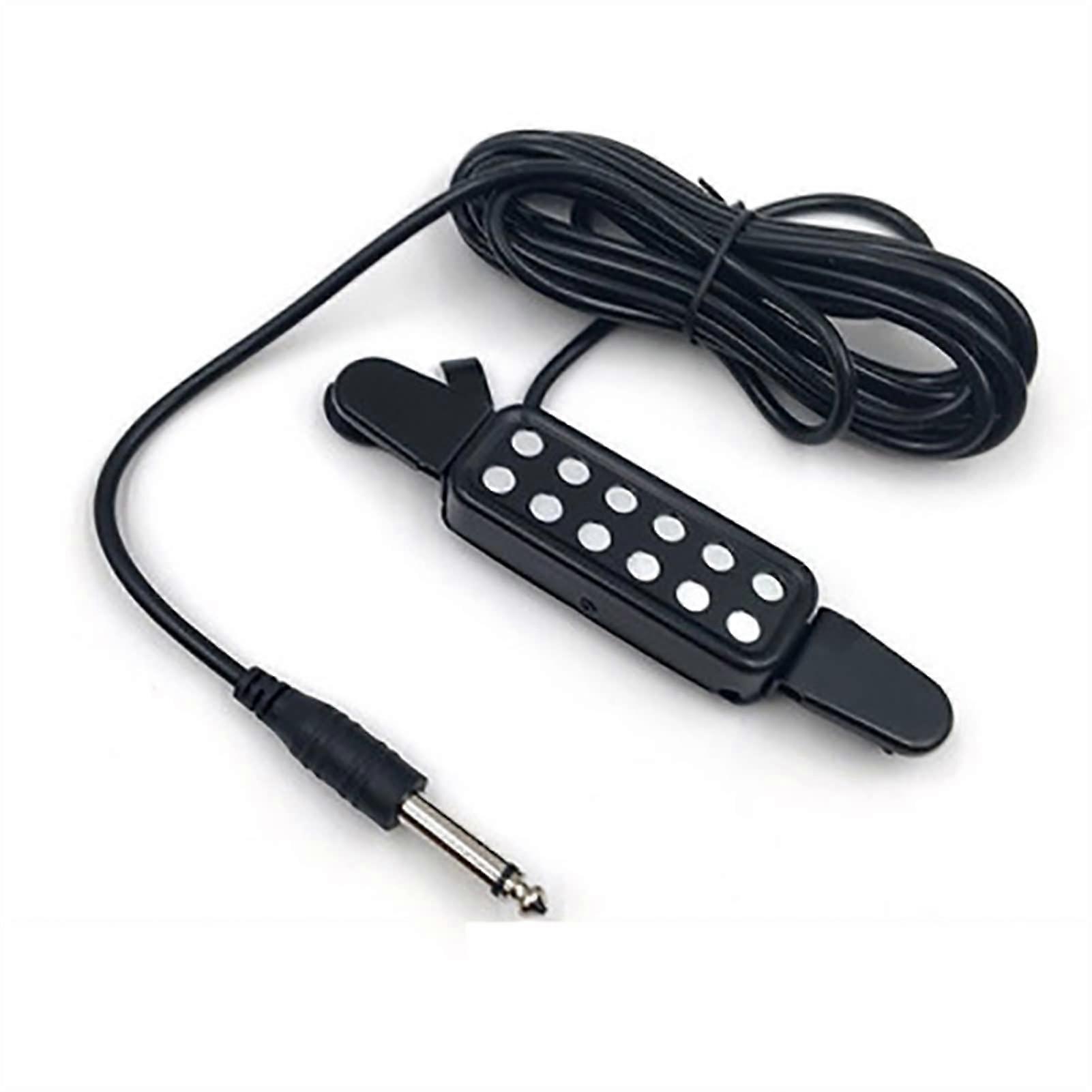 Professional Acoustic Folk Classical Guitar Pickup with Mic Board and Pat Pickup Function, Includes Guitar Pick Holder