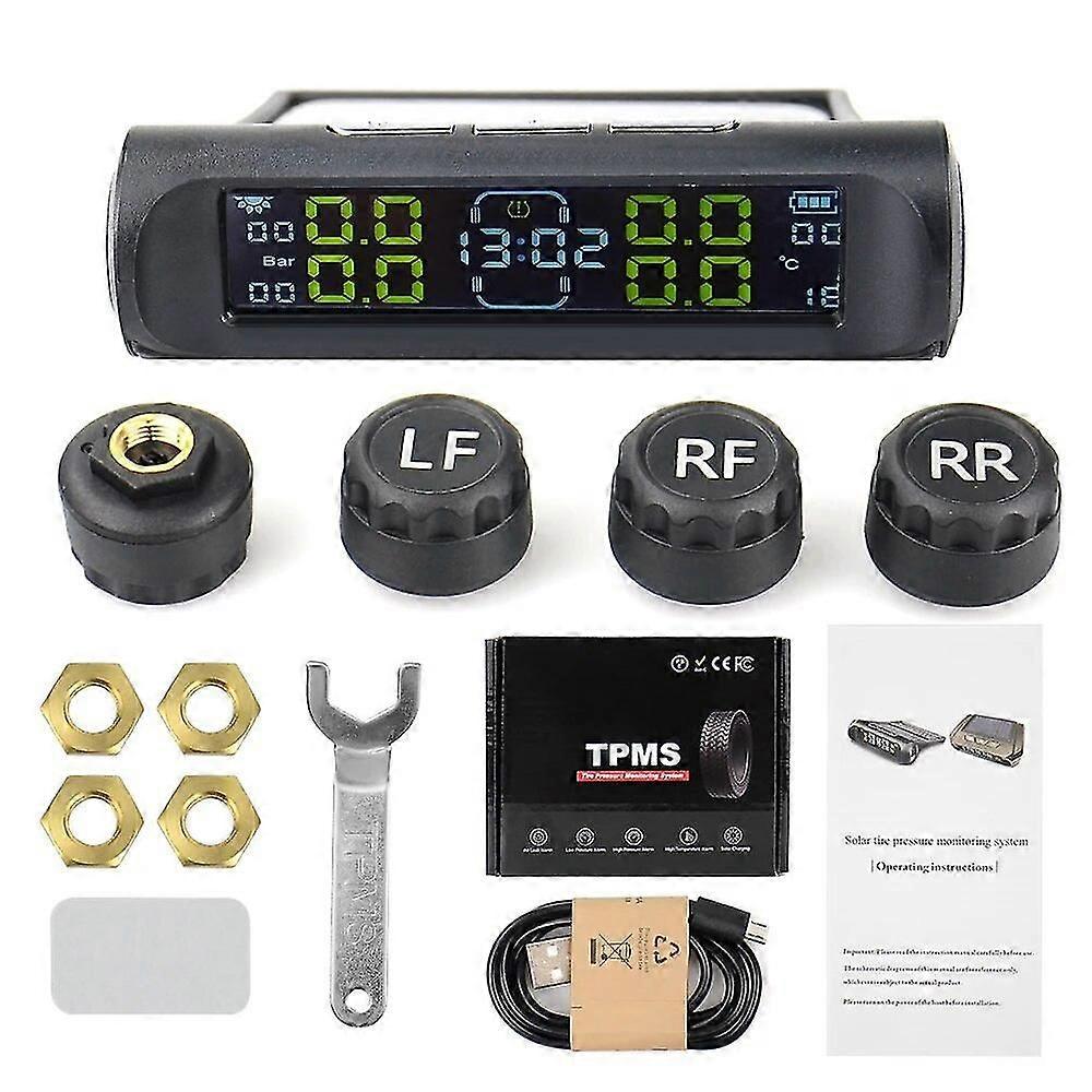 2022 New Car Tpms Tire Pressure Alarm Monitor System Internal / External Tire Temperature Sensor Wireless Pressure Sensor