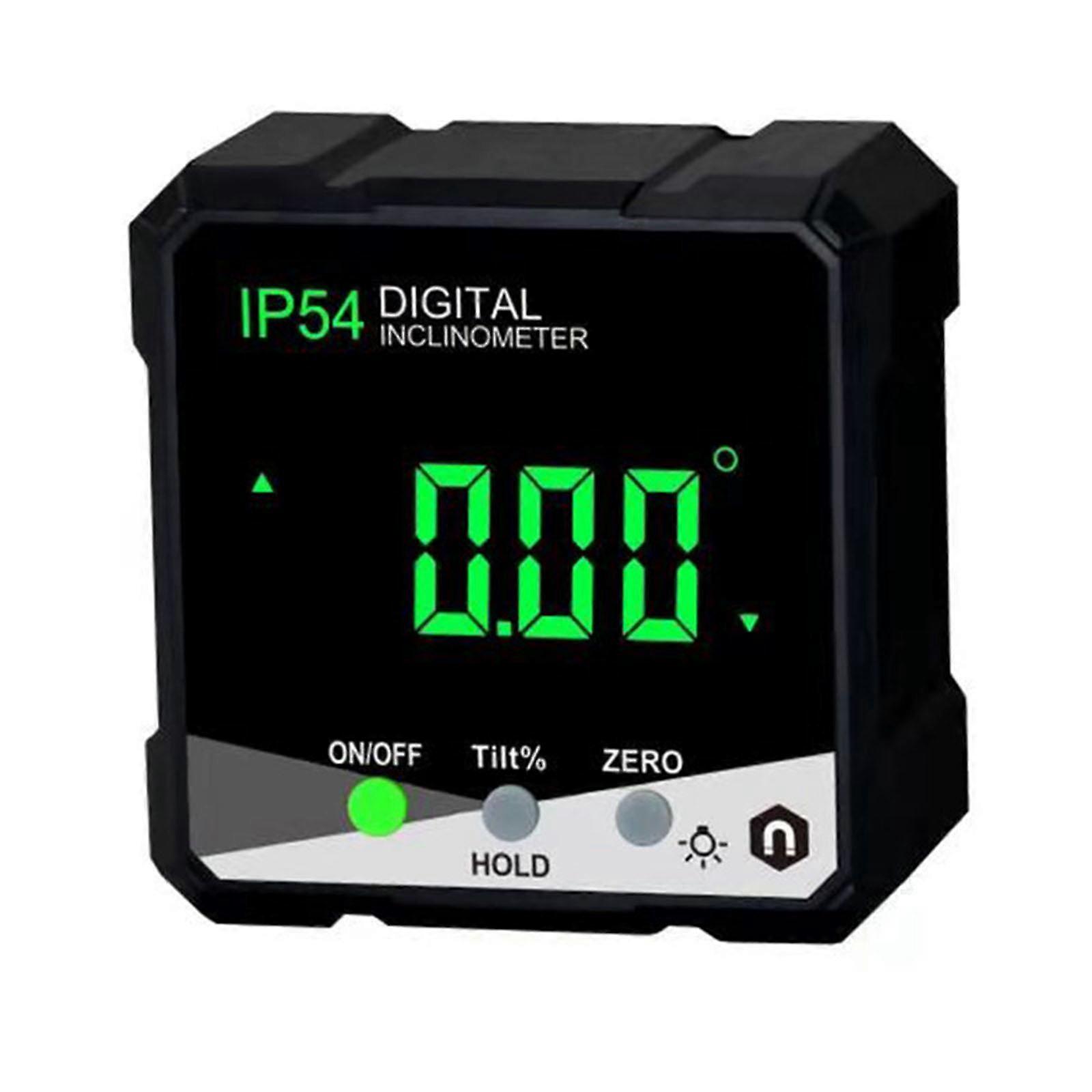 Digital Electronic Level & Angle Gauge Angle Finder 4x90° Four Sides Magnets for Carpentry Building Automobile Masonry Green