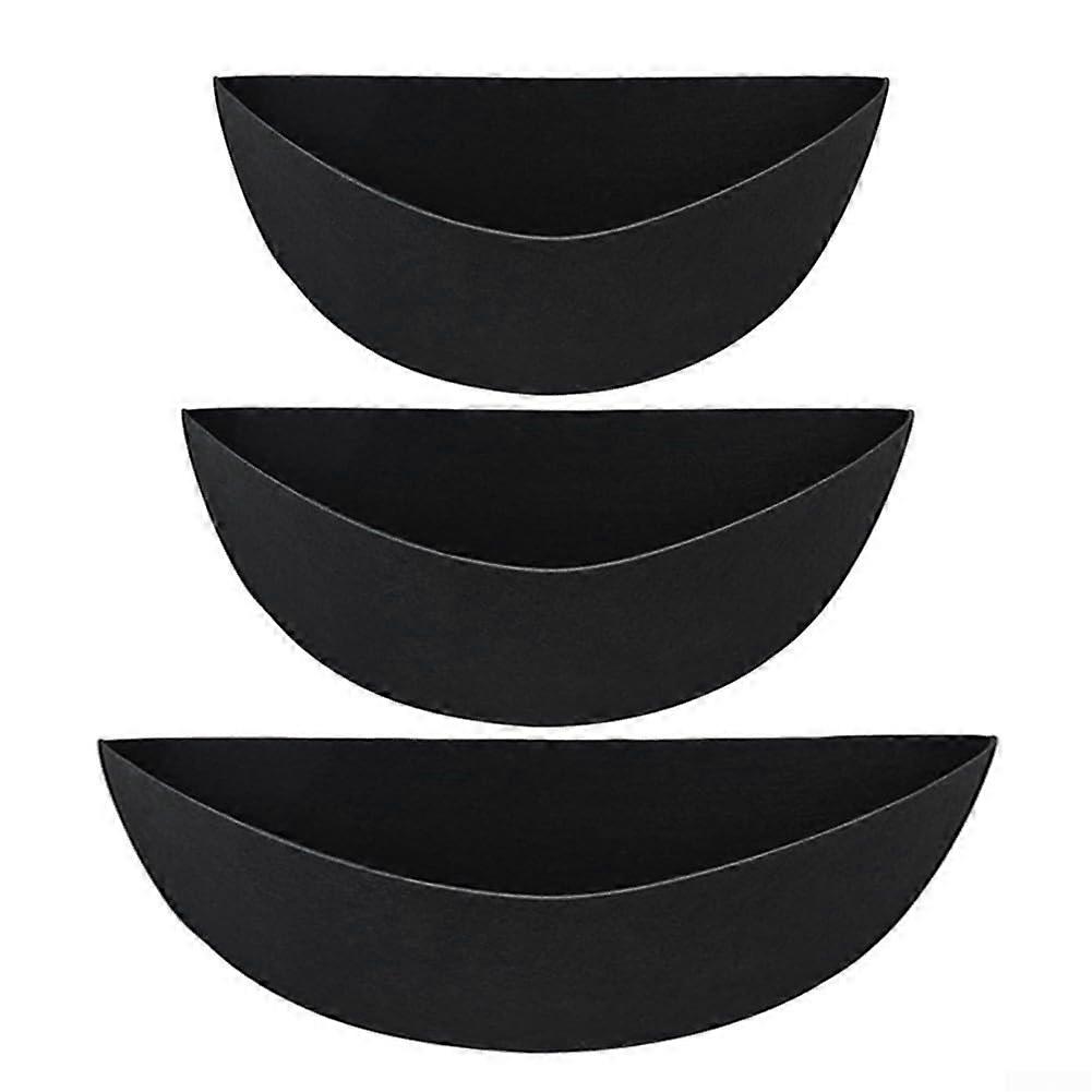3 x Felt Plant Inserts for Hanging Baskets, Ideal for Growing Shallow Root Plants, Size 40.6 cm, Durable and Eco-Friendly