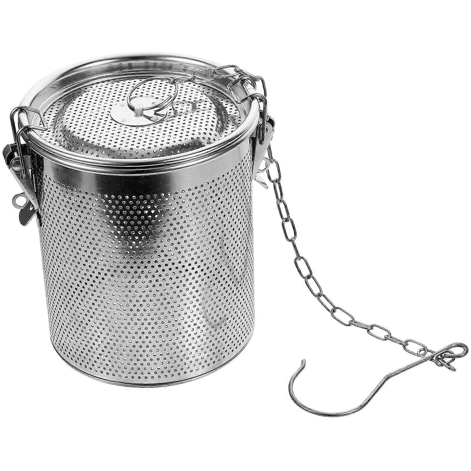 Stainless Steel Brine Basket with Even Perforations for Spice and Tea Filtering – , Safe Material for Home Cooking and Herbal Infusions