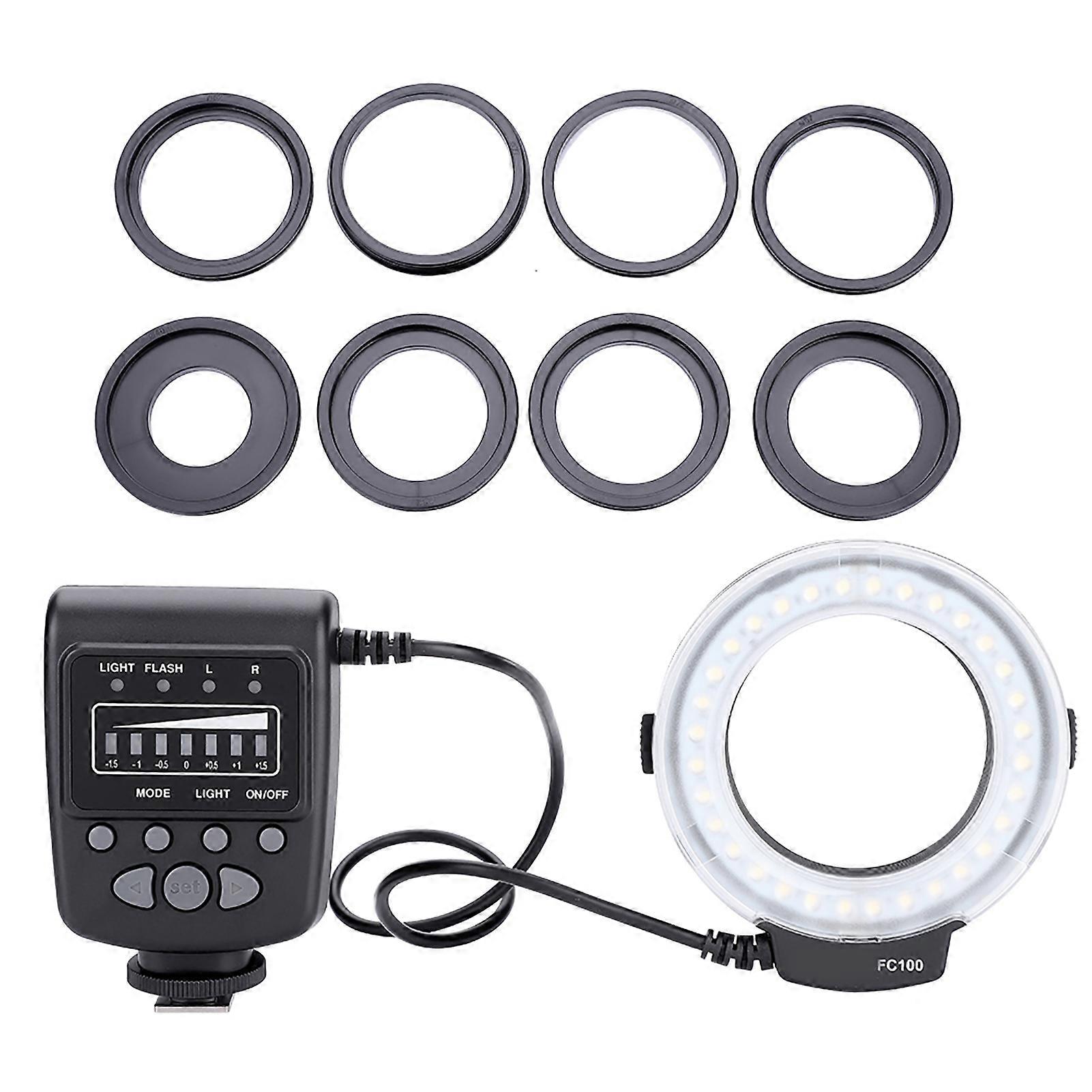 Kit d'éclairage annulaire LED universel portable MEIKE FC-100 pour caméra vidéo, accessoire de photographie