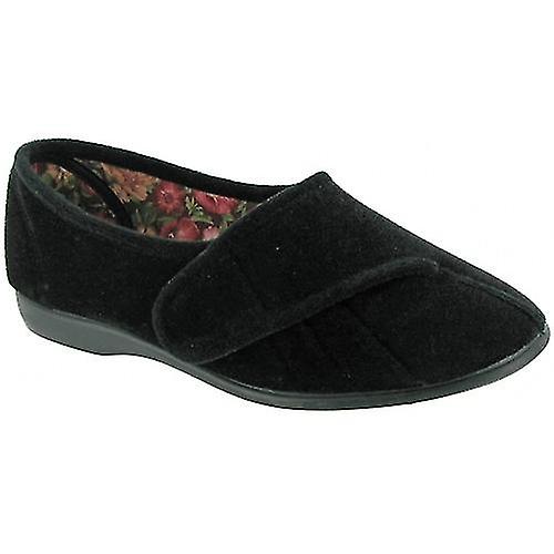 GBS Womens/Ladies Audrey Touch Fasten Slippers