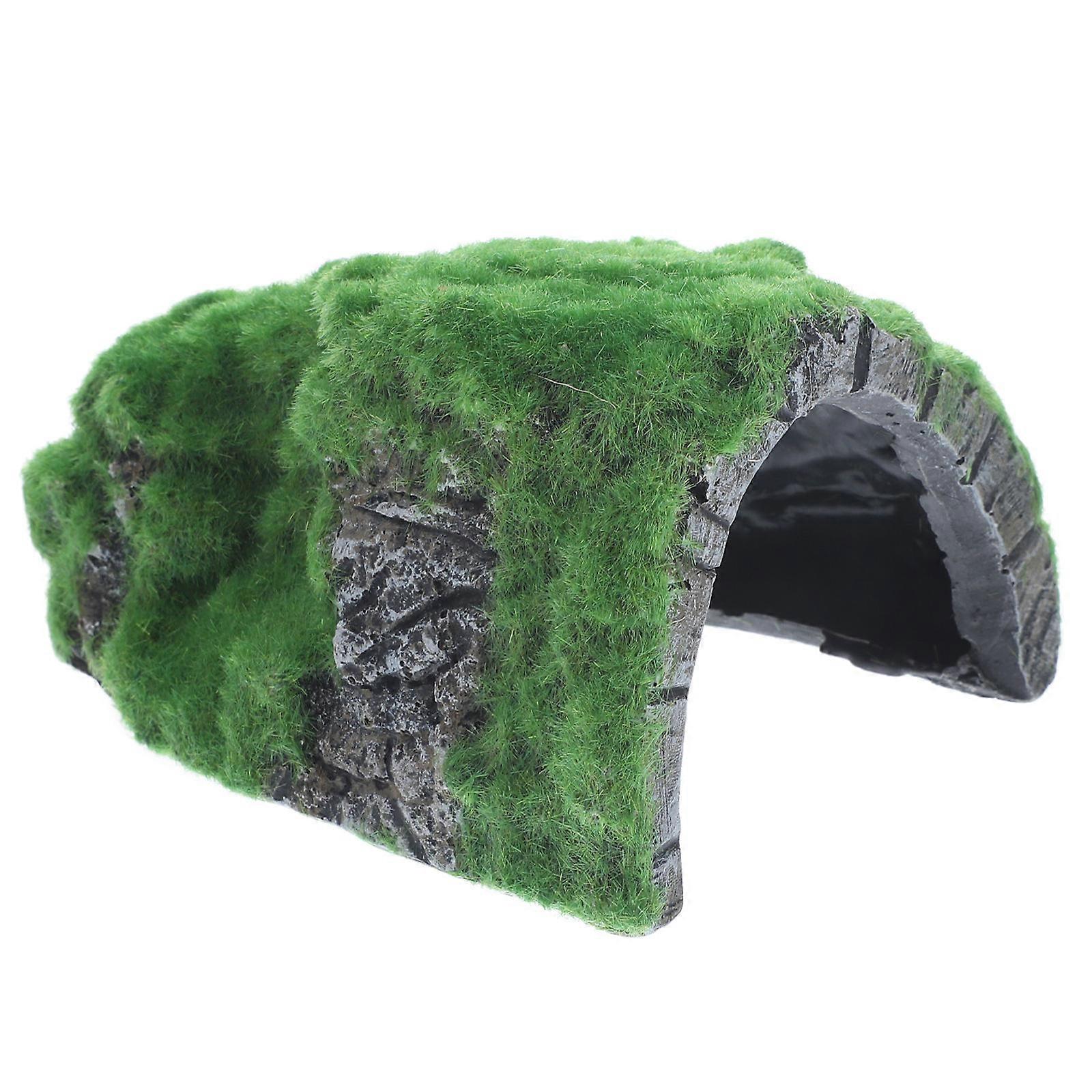 Resin Reptile Cave Hideout with Lifelike Turtle Design – Natural Basking Platform for Lizards, Spiders & Hamsters – Safe Terrarium Decor