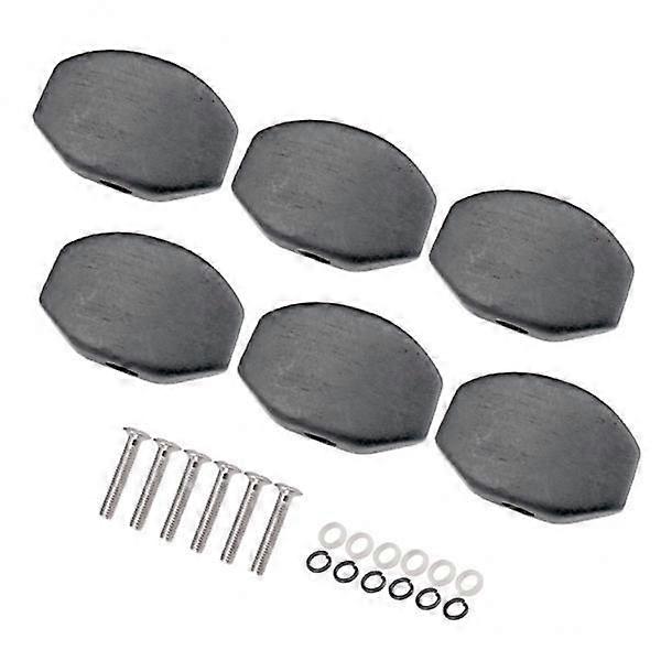 3X 6 X Knobs Knobs Grip Grip Caps Guitar Tuning Wrench