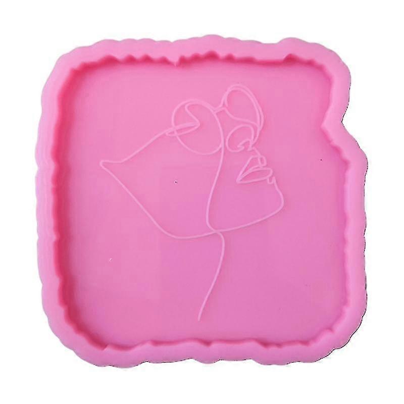 ボディラインアートコースターエポキシ樹脂モールドDIYシリコンモールドホームデコレーション用