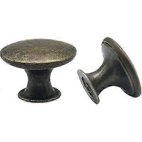 Door Knobs Pack of 10 30mm Vintage Brass Drawer Knobs Kitchen Cabinet Knobs