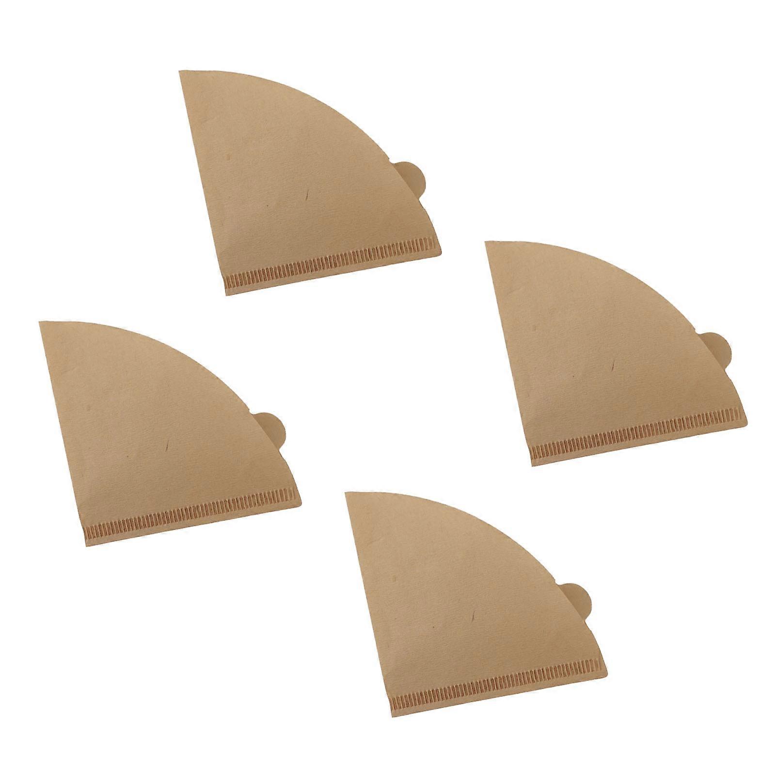 100pcs Coffee Filters Soft Texture Wood Pulp Coffee Filter Paper Cone for Drip Coffee Maker