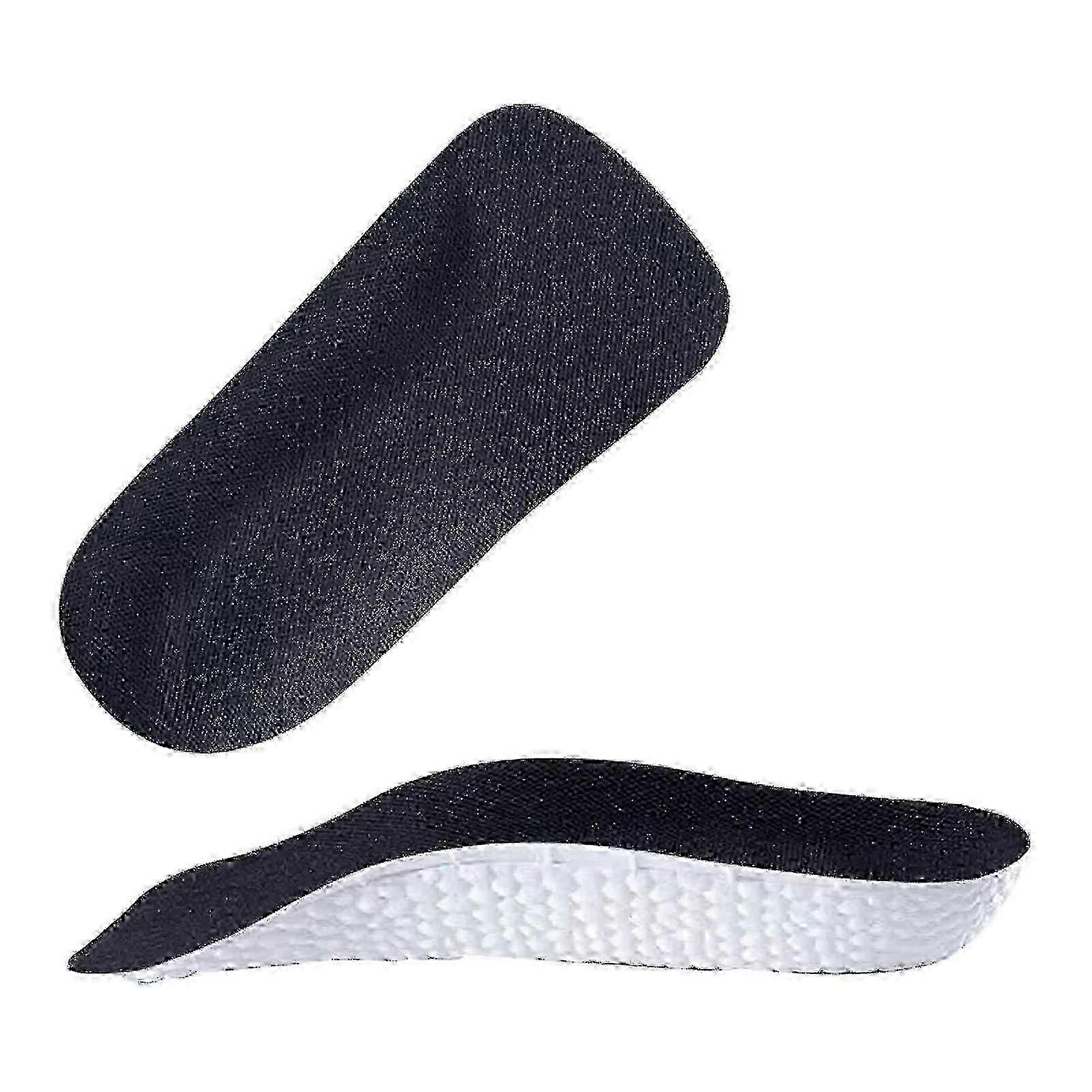 Erkekler ve Kadınlar için Ortopedik Yükseklikte Tabanlık - 1.5cm Kaldırma, Siyah -% 50 İndirim