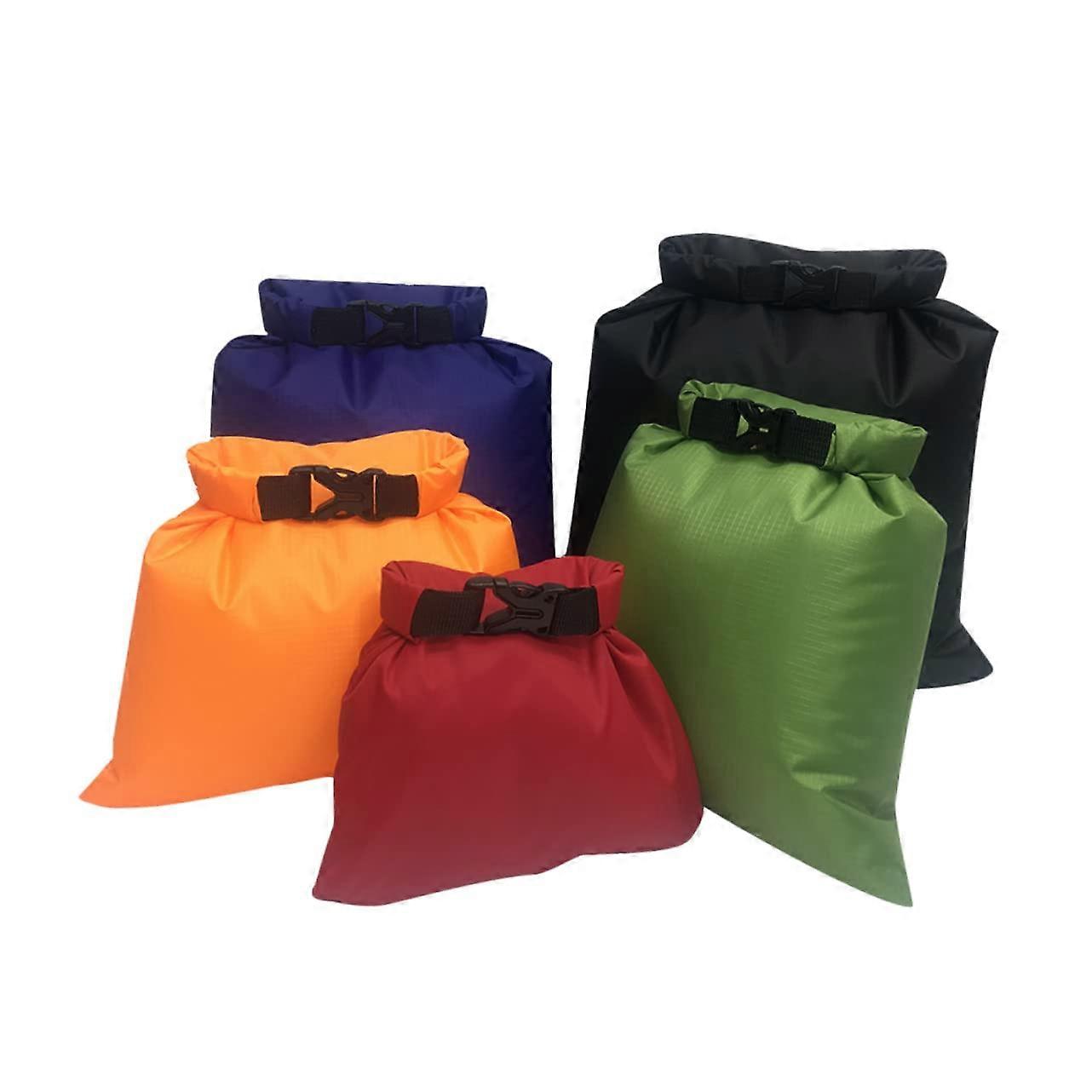 5-Piece Waterproof Travel Bag Set in Random Colors for Camping, Boating, Kayaking, and Outdoor Activities