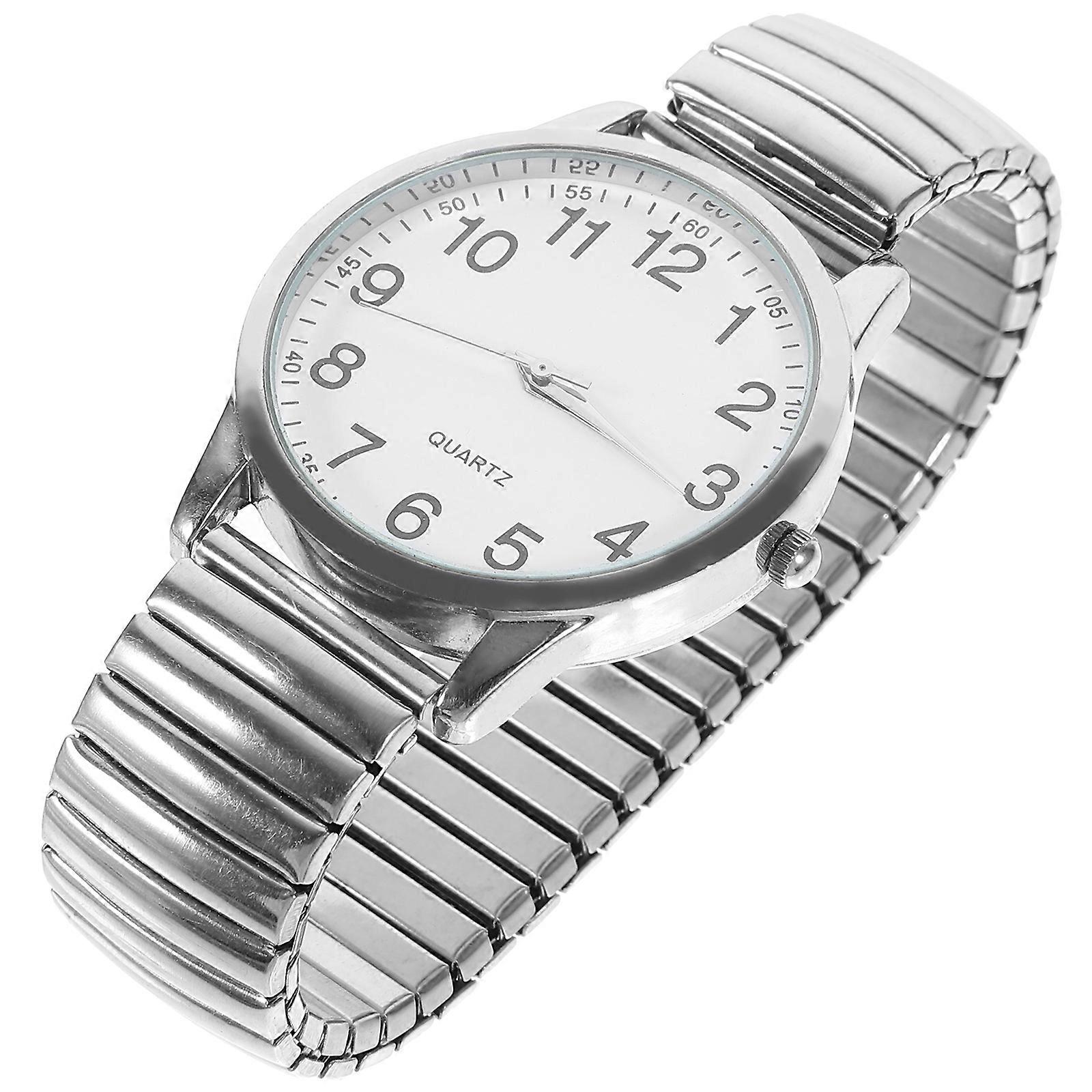 1 Pc Stylish Quartz Wristwatches with Big Numbers and Luminous Feature