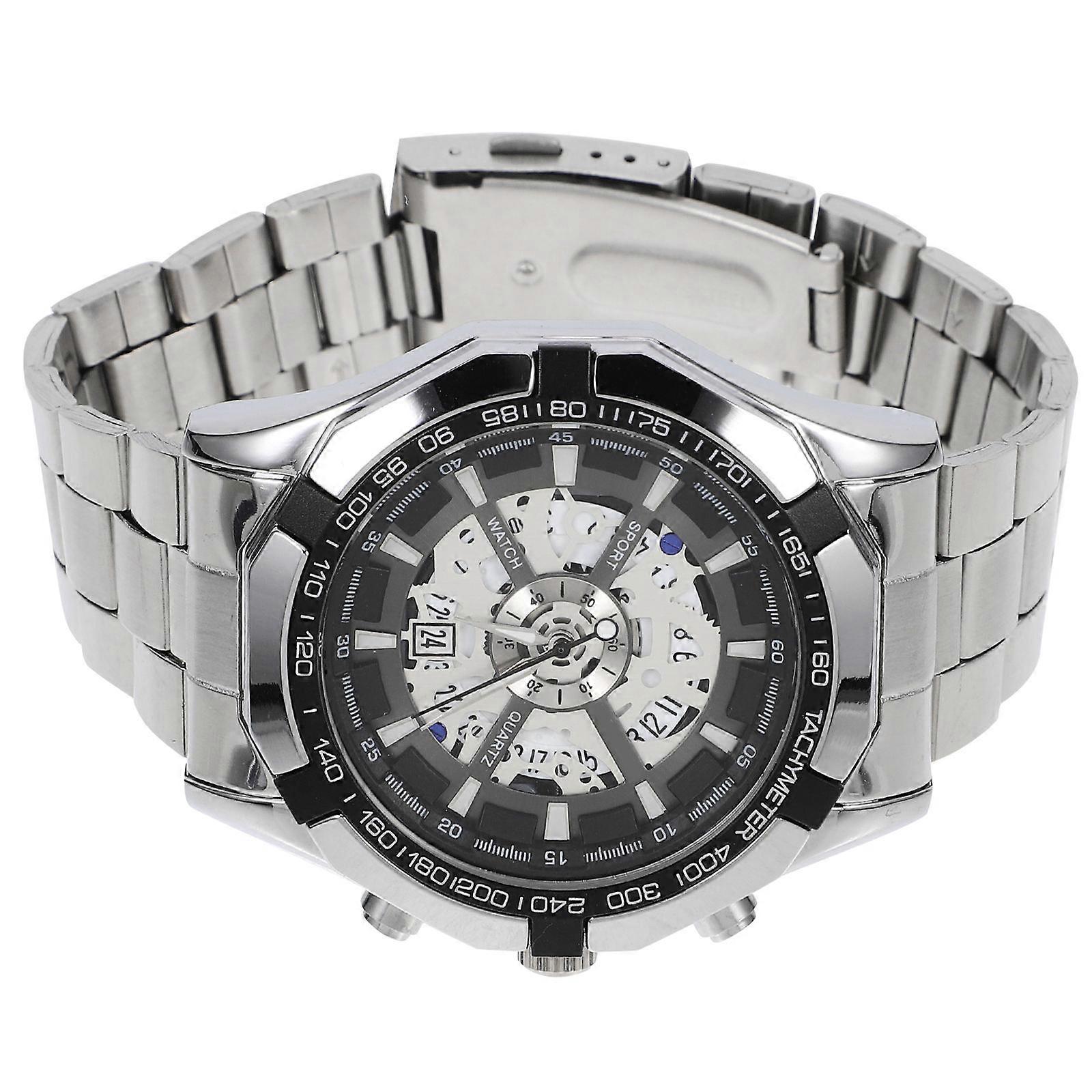 Stainless Steel Full Automatic Men's Mechanical Wristwatch – Elegant Occasions