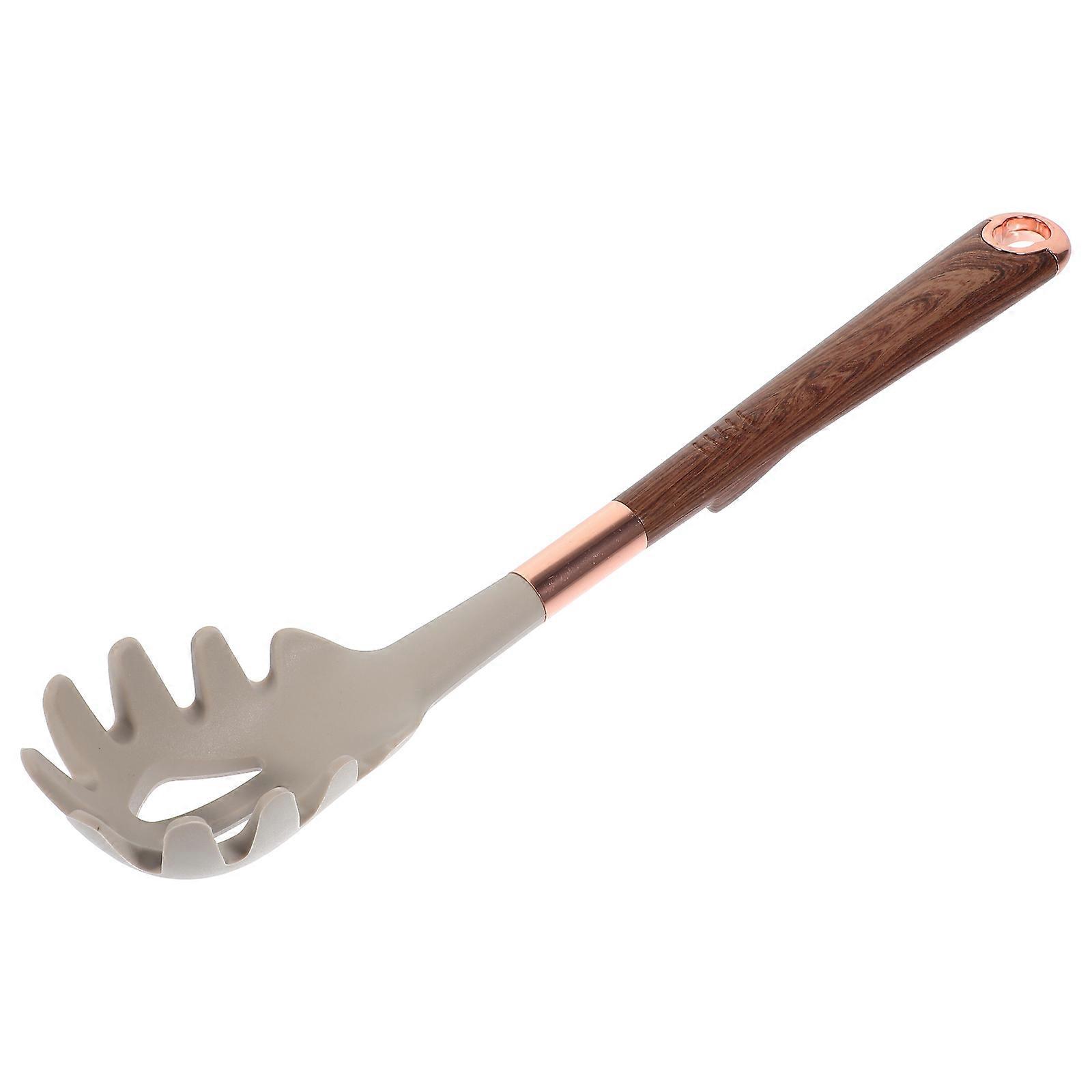 Spaghetti Fork Colander Silicone Cooking Utensil Khaki 33.00X6.00X2.00CM Cooking Tool 1Set