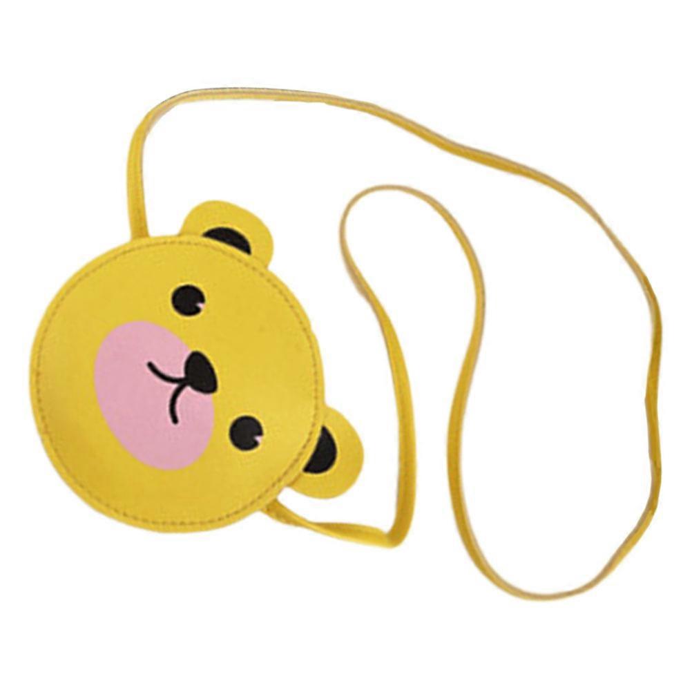 Bear Shape Crossbody Bag Small Crossbody Purse Multipurpose Girls Shoulder Bag Princess Style Pu Leather 1Set