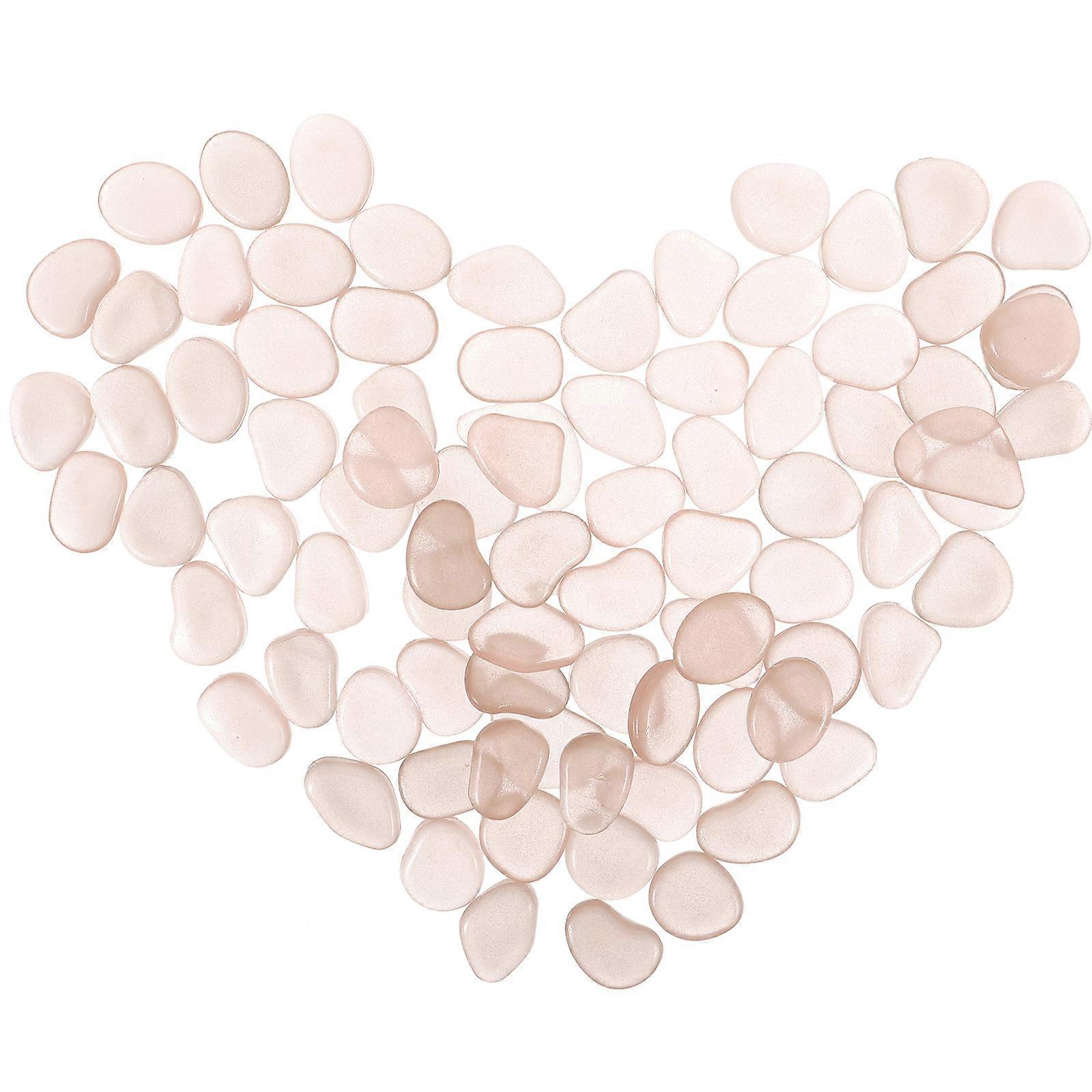 Aquarium Stones Fish Gravel For Tank Luminous Powder Polystyrene Resin 100Pcs