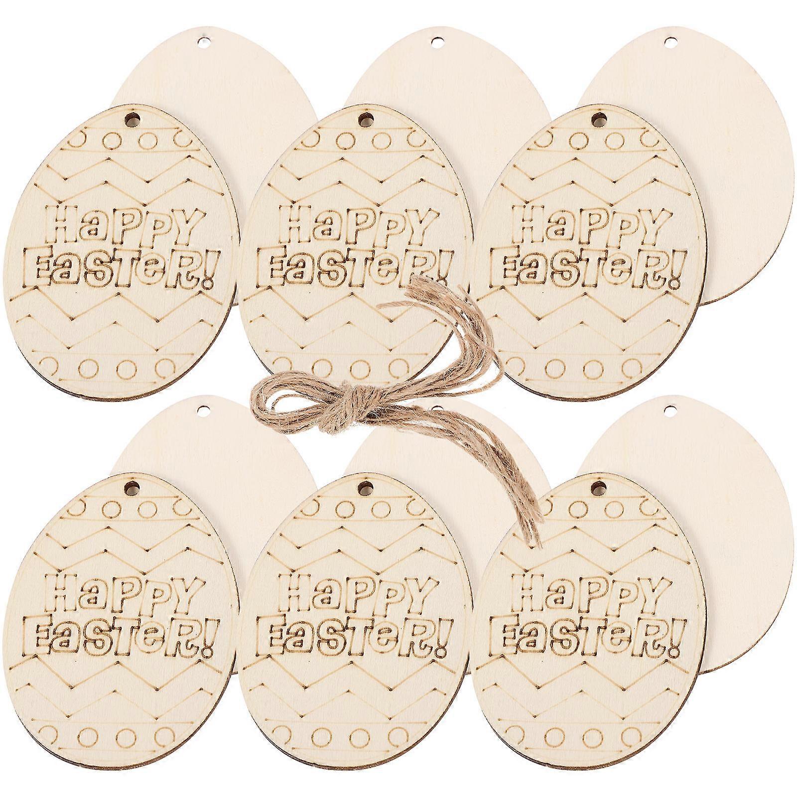 Handmade Wood Chips Unique Egg Decorating Kit Artists Easter Celebration 20Pcs