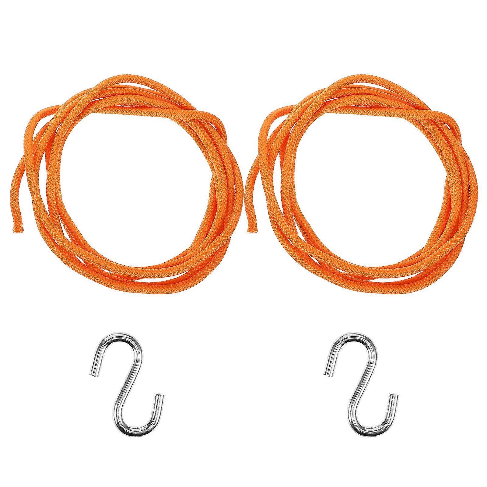 Hammock Fixing Strap with Heavy Duty S Hooks and Rope for Outdoor Chairs, Tree Straps for Camping, Hiking, Porch Swings, and Travel
