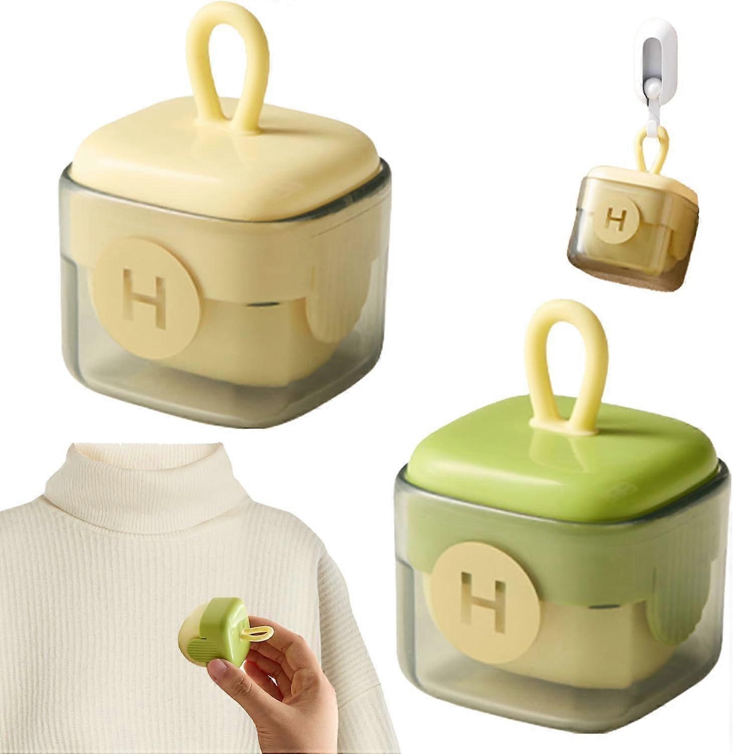 Washable Mini Portable Lint Roller, 2pcs Reusable Sticky Lint Roller, Washable Hair Remover for Clothes, Washable and Reusable Lint Rollers, Portable