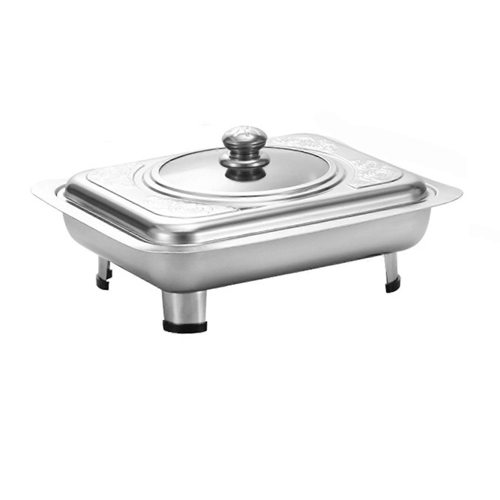 Food Warming Container, Chafing Dish Stainless Steel Buffet Set for Catering