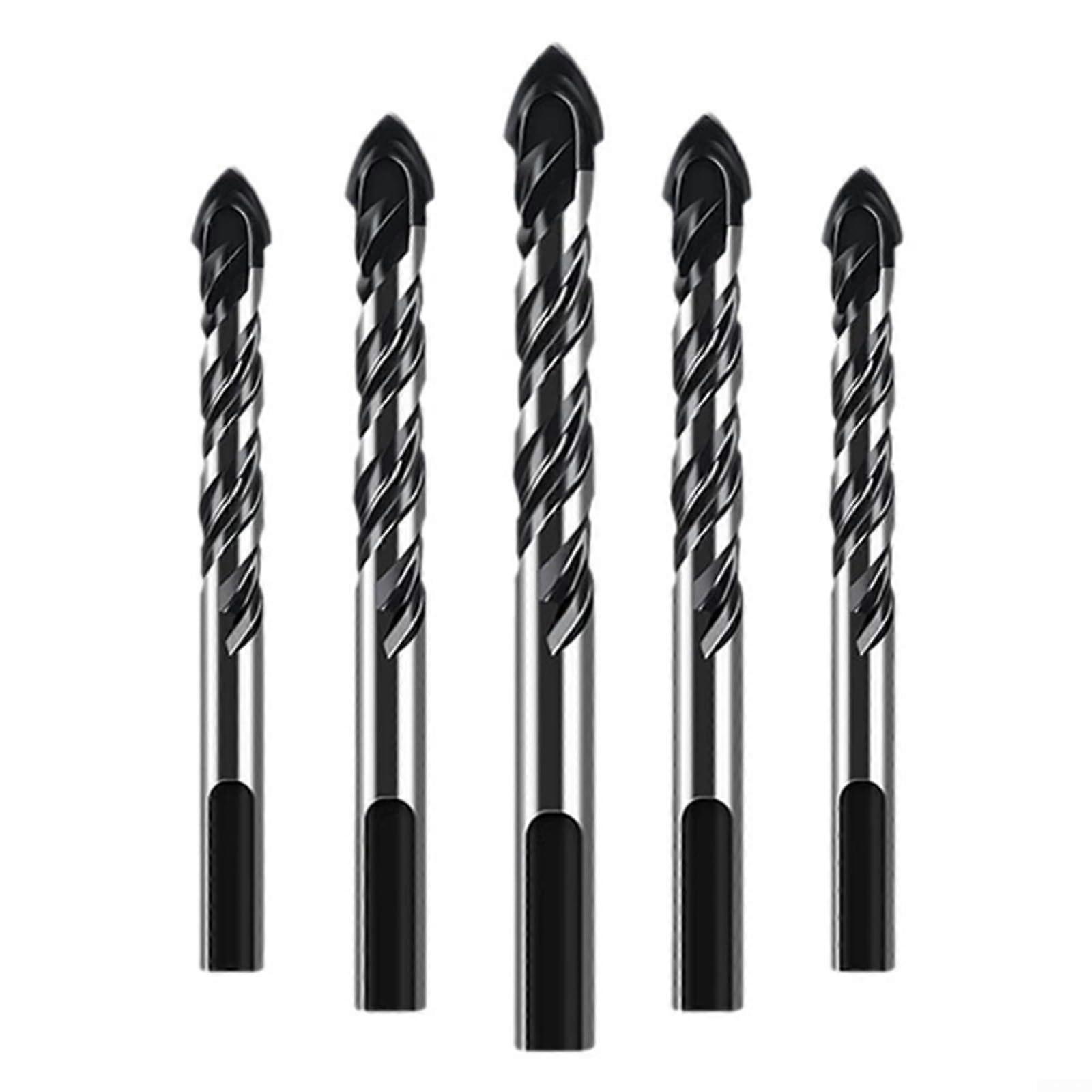 Professional 5Piece Concrete Drill Bit Set: Carbide Tips for Masonry, Brick, Concrete (612mm)