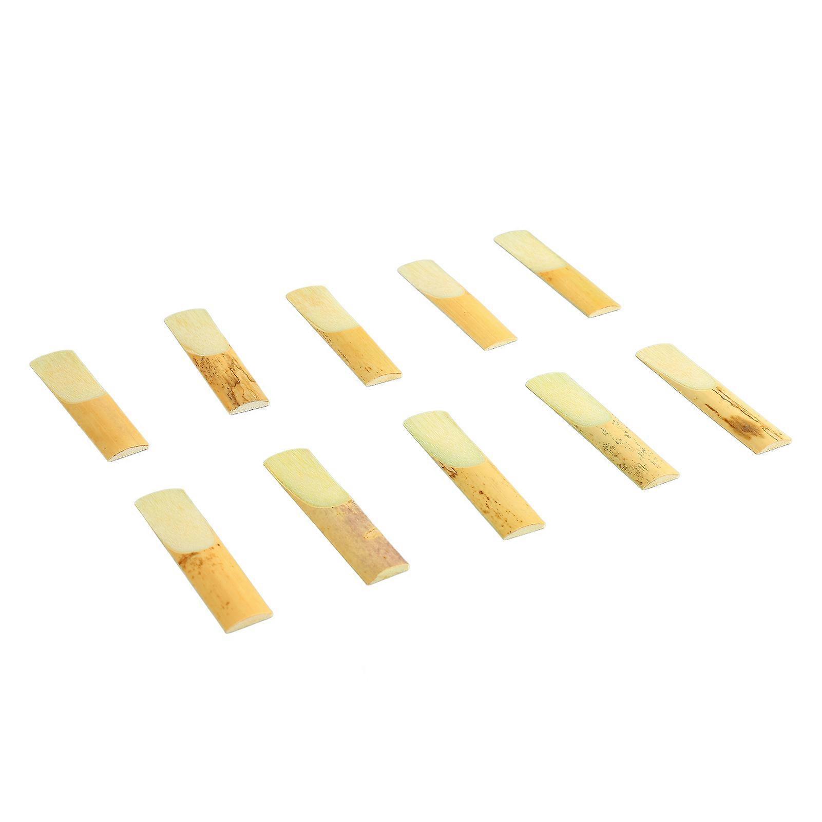 10Pcs Alto Saxophone Reed Flat Eb Sax Reeds Instrument Accessory Set Kit for Replacement Size 3